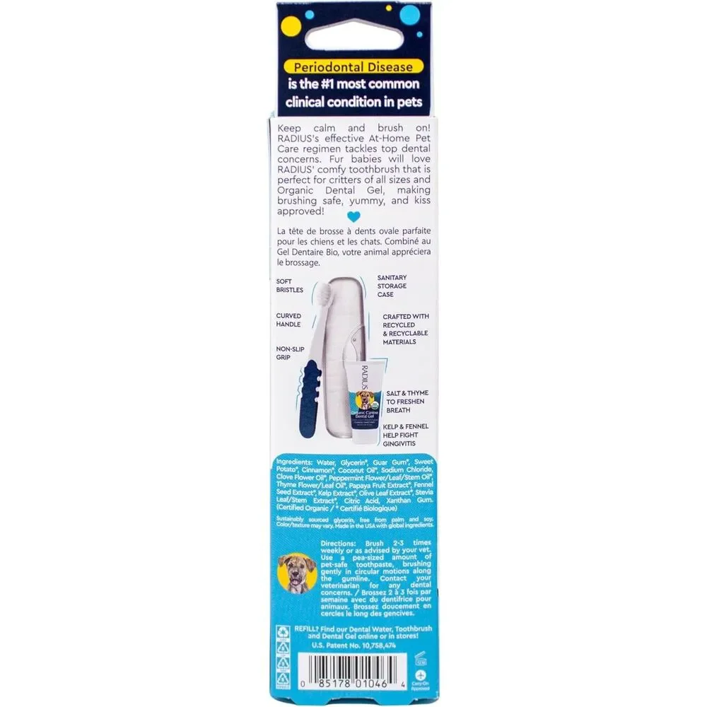 Radius USDA Organic Dental Solutions All Ages Dog Dental Kit -2 pack